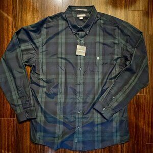 Eddie Bauer Wrinkle-free, Black Watch Plaid Button Down – NWT (XLT / Tall Fit)